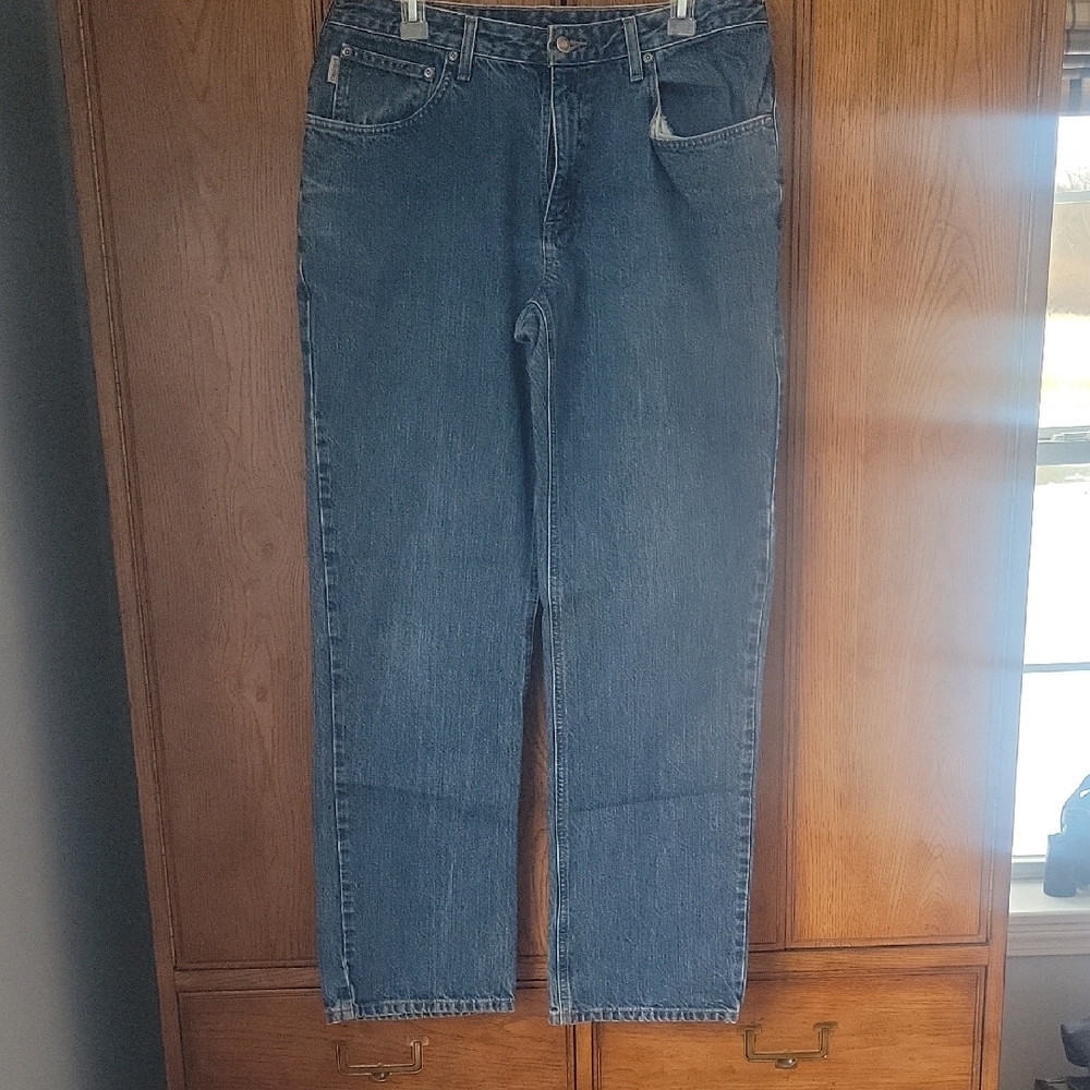 Carhartt Woen's Relaxed Blue Jeans Size 14x32